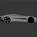 Futuristic Silver Sports Car Featuring Sleek Aerodynamic Design Transparent Roof And Black Wheels