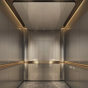 Modern Elevator Car Elevator Car Interior Commercial Elevator Interior Elevator Interior Space Large Elevator 3d model