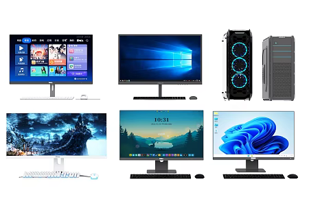 modern computer 3d model