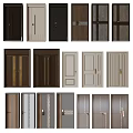 Modern security door security door combination 3d model