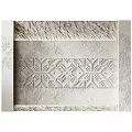 Decorative White Textured Background Wall With Intricate Geometric Pattern Design For Home Interior 3d model