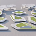 Modern Tree Pool Landscape Tree Pool 3d model
