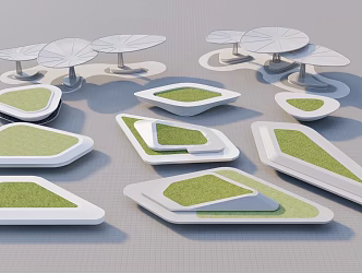Modern Tree Pool Landscape Tree Pool 3d model