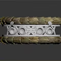 Elegant Handcrafted Wooden Bangle With Silver Metal And Pearl Decor For Daily Wear