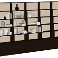 Silent Wind Bookshelf 3d model