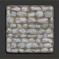 Rural Scenic Landscape With Natural Stone Wall Texture And Peaceful Environment