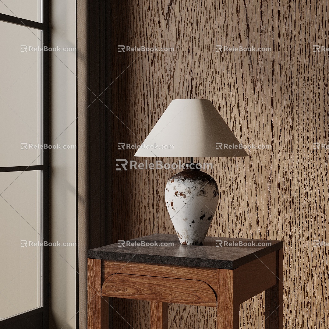 Modern table lamp 3d model