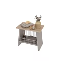 Stylish Bathroom Accessories On Wooden Storage Shelf With Towels Aromatherapy And Decorative Vase