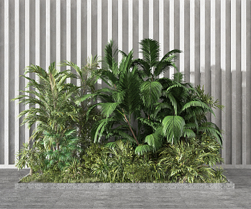 Modern Plant Heap 3d model