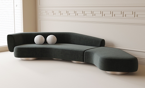 Curved sofa 3d model