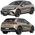 Mercedes Sleek Champagne SUV With Black Wheels Modern Design And LED Headlights