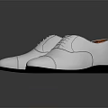 White Leather Dress Shoes with Lace Up Design Orange Inner Lining and Black Sole