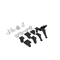 Various Column Support Brackets With Black White Designs And Different Shapes