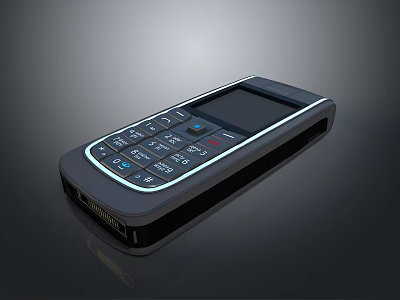 Nokia Mobile Phone Mobile Phone Electronic Device Portable Device Mobile Communication Display Touch Screen Retro Nokia Smartphone Mobile Phone 3d model