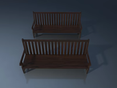 Wooden Flush Door With Simple Design And Dark Brown Finish For Home Interior Use 3d model