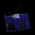 Aerial View Planning of Landscaped Urban Area with Palm Trees Curved Walkways and Pedestrians