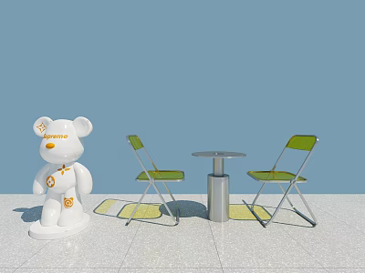 Seat Internet Red Chair 3d model