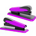Two Purple And Black Staplers With Ergonomic Design For Office Use