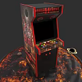 Mortal Kombat Arcade Machine Classic Entertainment Appliance With Retro Game Controls