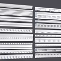 European-style gypsum line ceiling line gypsum line skirting line 3d model