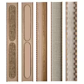 Feature Wall With Various Textured Wooden And Fabric Panels Home Interior Decor