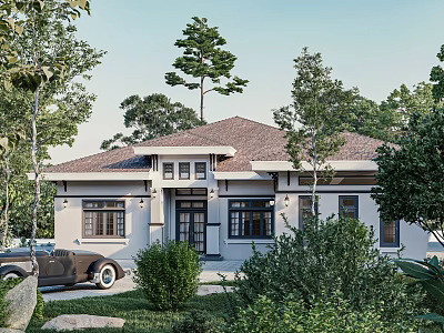 Jianou single-family villa homestay building self-built house 3d model