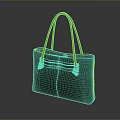 Stylish Green Leather Handbag With Dual Handles And Simple Design For Daily Use
