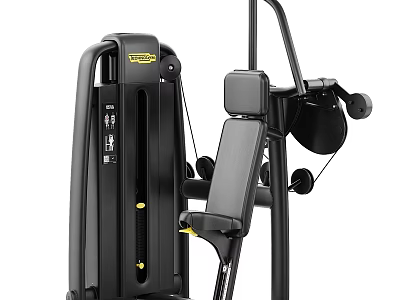 Commercial Grade Seated Chest Press Fitness Equipment With Adjustable Seat Weight Stack And Ergonomic Design 3d model