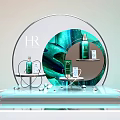 Helena rubinstein HR Cosmetics Display Rack Device Display Table Cosmetics Display Props Cleaning Department Skin Care Department Skin Care Products Display Props Makeup 3d model