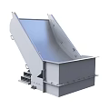 Heavy Duty Industrial Equipment With Inclined Metal Structure For Material Handling