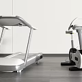 Modern Home Gym Fitness Equipment Treadmill And Exercise Bike For Indoor Workout