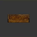 Vintage Wooden Bookcase With Golden Accents Two Drawers And Multiple Shelves Design
