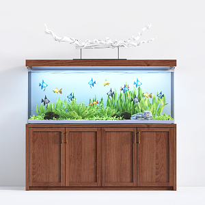 New Chinese Fish Tank 3d model