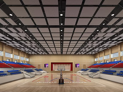 Modern Basketball Gymnasium 3d model