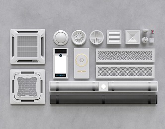 Modern air outlet 3d model