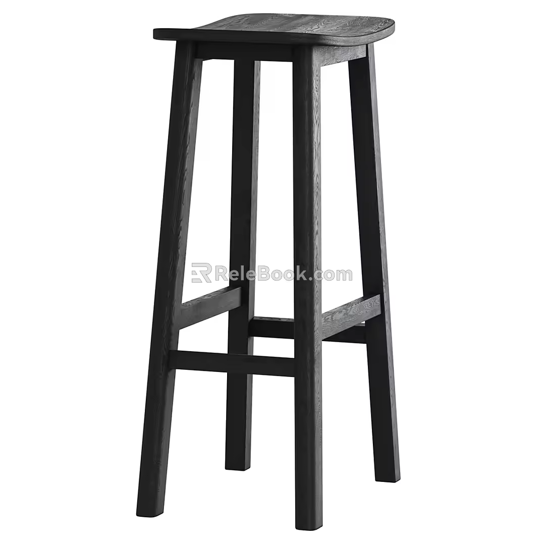 Nordic Bar Stool 3d model