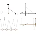 Modern chandelier 3d model
