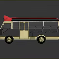 Bus School Bus Van Box Bus Tourist Bus Coach 3d model