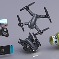 Lego toy game play drone children toy puzzle toy game handle toy airplane 3d model