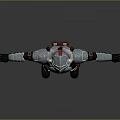 Game Movie Warrior Character With Metallic Armor 3D Model And Outstretched Arms Design