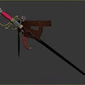 Belt Cowlash Items 3d model