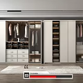 Modern Wardrobe Design With Storage Drawers Hanging Rods And Glass Doors