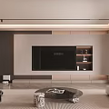 Modern Open Living Dining Room Interior With Sofa Coffee Table Pendant Lights Decorative Plants
