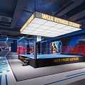 INDUSTRIAL LOFT Boxing Gym Gym Fight Area 3d model