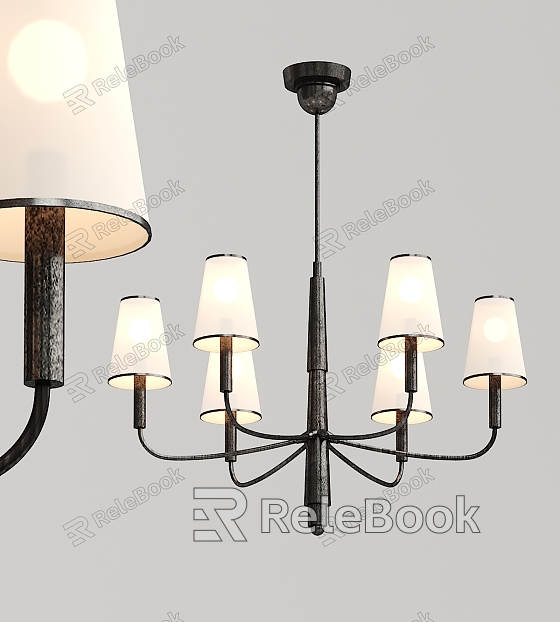 Industrial LOFT chandelier multi-head chandelier model