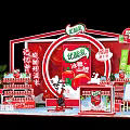 Yousuanru Strawberry Flavor Promotion Display With 25th Anniversary And Memorable Taste