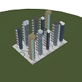 Modern Elevator Systems In High Rise Buildings With Glass Facades And Efficient Design