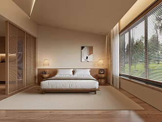 Modern Famous Guest Room 3d model