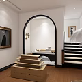 Elegant Beauty Salon Interior With Mirrors Chairs Soft Lighting And Wooden Flooring