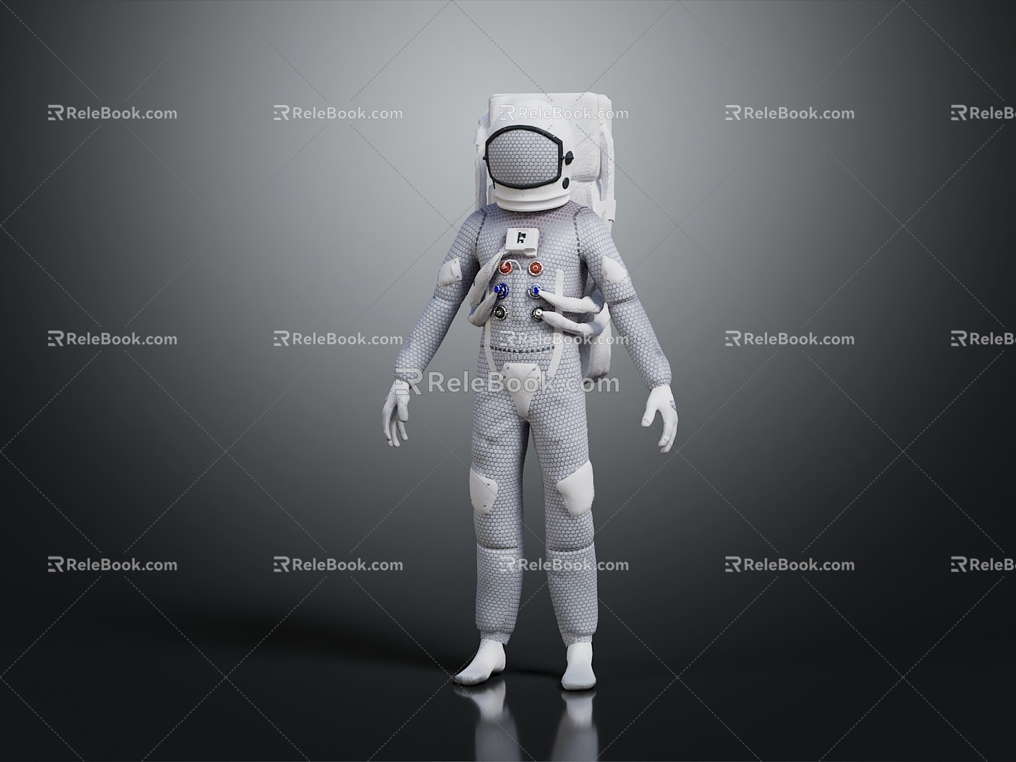 Modern Astronaut Spaceman Space Suit 3d model